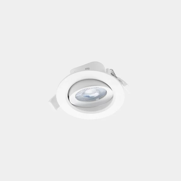 Luminario downlight LED dirigible redondo para empotrar en techo, Modelo TL-2901.B Illux